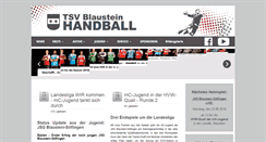 Desktop Screenshot of handball-blaustein.de