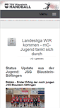 Mobile Screenshot of handball-blaustein.de