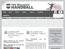 Tablet Screenshot of handball-blaustein.de
